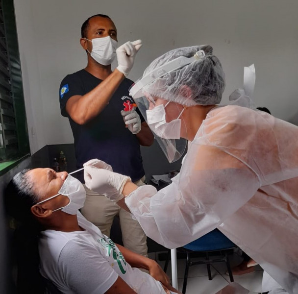 LAGOA DO TO: Equipe da Saúde Municipal realiza mutirão de testes em pessoas com sintomas da Covid-19